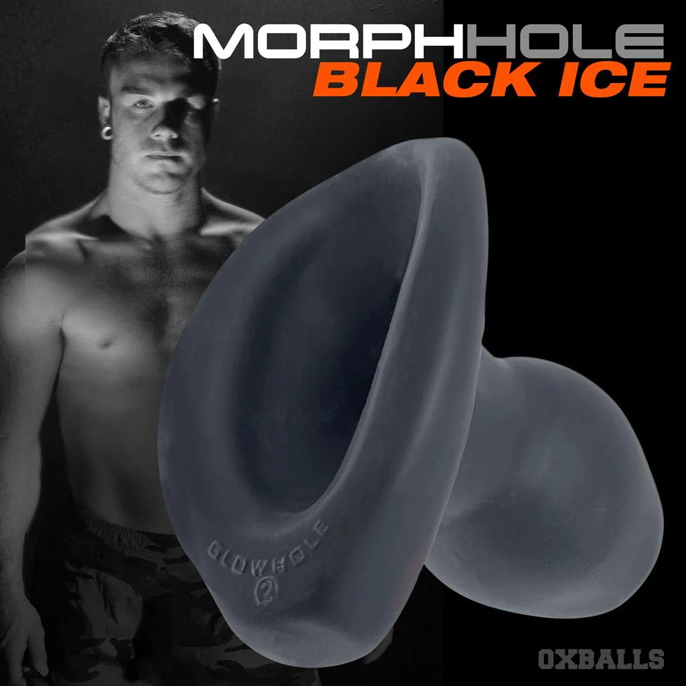 OXBALLS Morphhole, Gaper Plug, Black Ice - Image 4