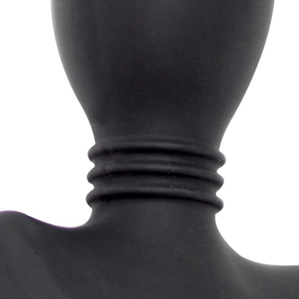 Silicone Ribbed Butt Plug, Medium - Image 3