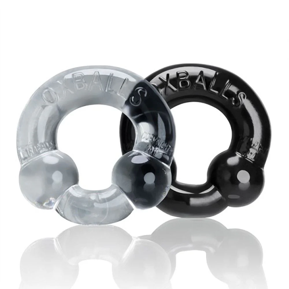 OXBALLS UltraBalls, 2 pack, Black and Clear