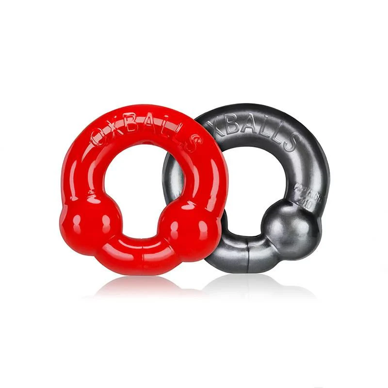OXBALLS UltraBalls, 2 pack, Red and Steel