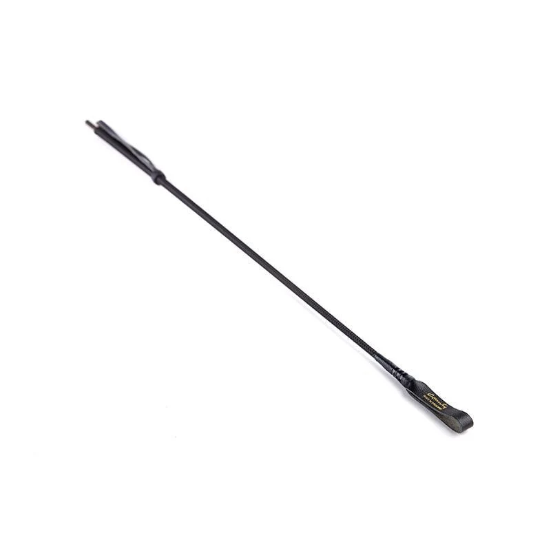 Leather Tip Crop, Black - Image 4