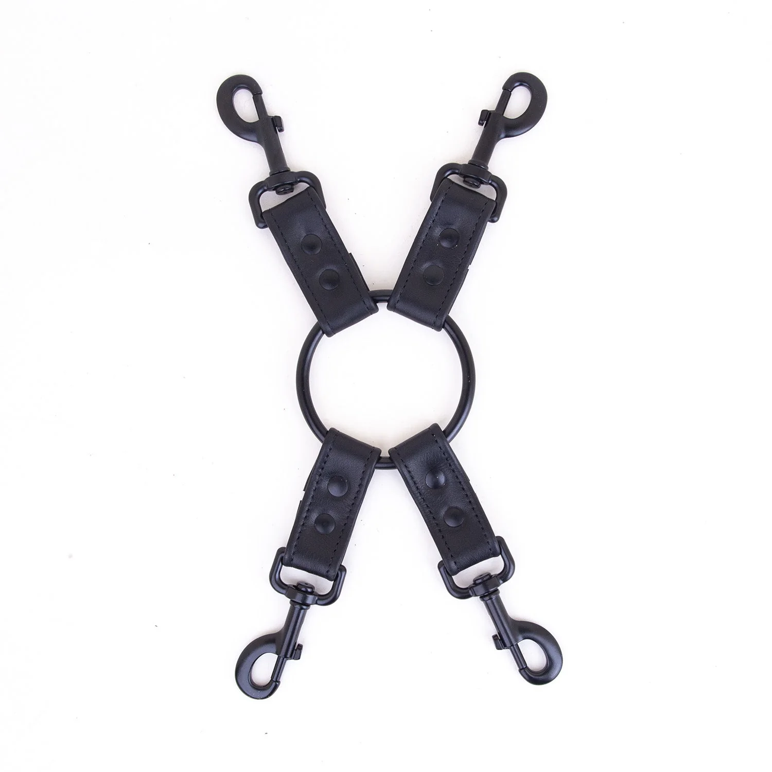 Leather Hog-tie Restraint Strap & Clips