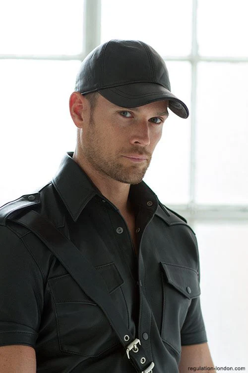 Leather Baseball Cap - Image 2