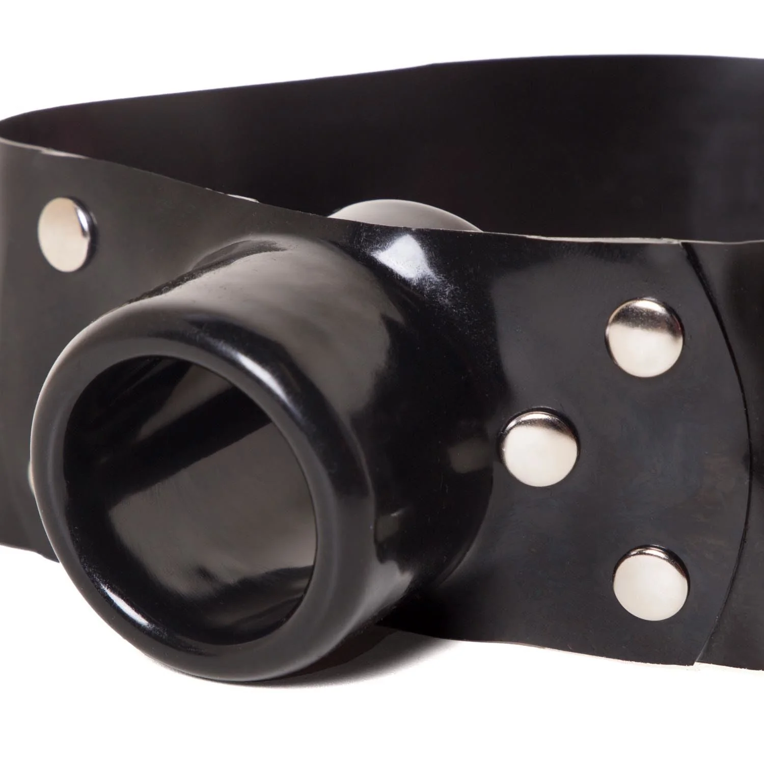 Hollow Gag and Strap - Black - Image 2