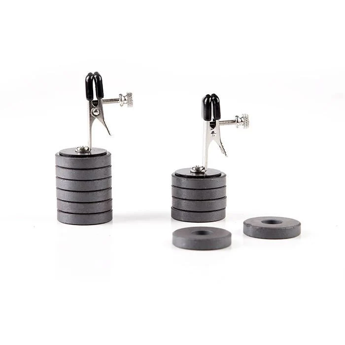 Nipple Clamps with Magnet Weights, Pair