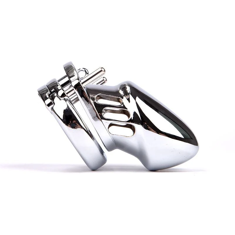 Small Metal Chastity, 3 Rings Set - Image 2