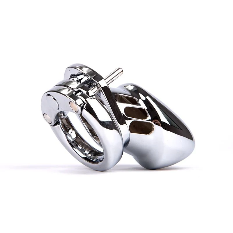 Small Metal Chastity, 3 Rings Set - Image 3