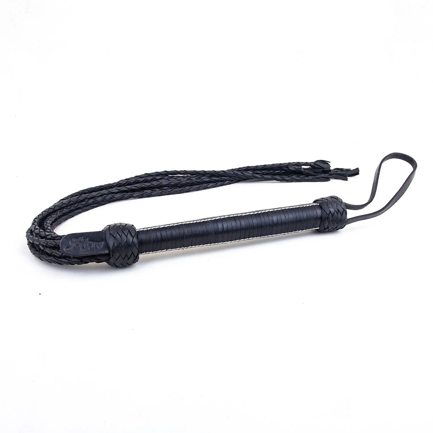 Braided Cat O Nine, Leather Whip