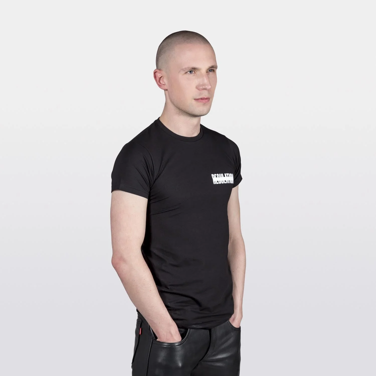 REGULATION Cotton Tee #19, Black - Image 3