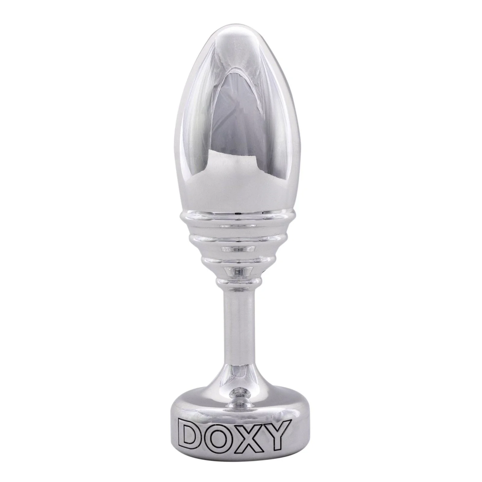 Doxy Metal Butt Plug - Ribbed