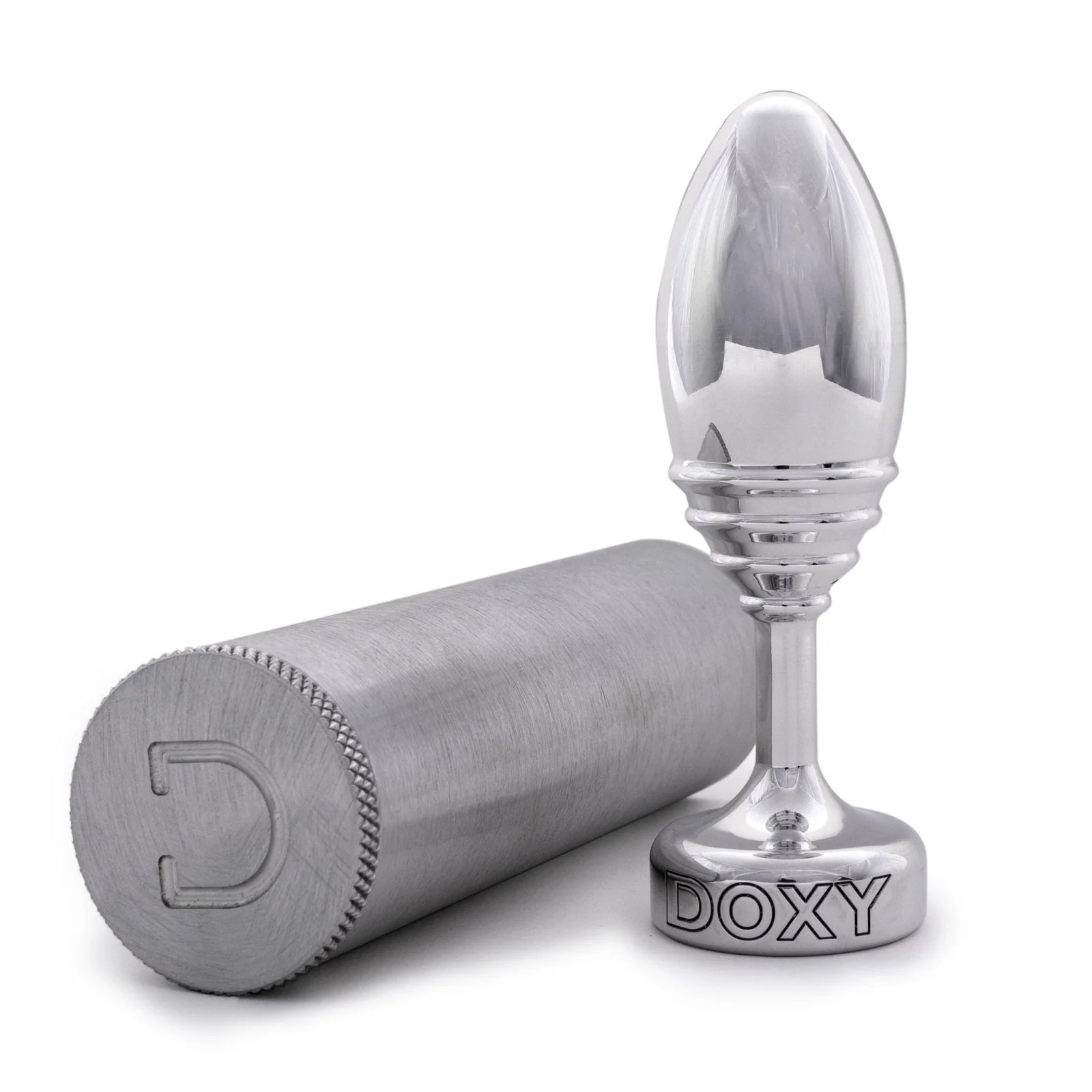 Doxy Metal Butt Plug - Ribbed - Image 2
