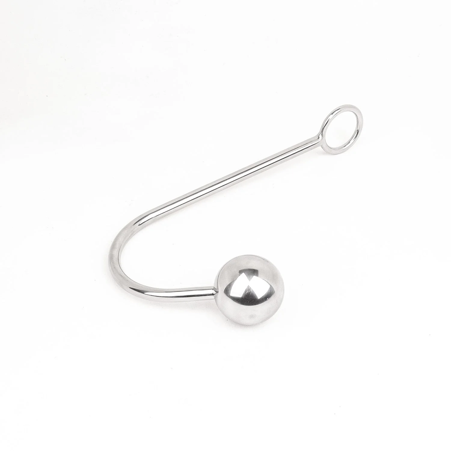 Stainless Steel Anal Hook with Ball - Image 3