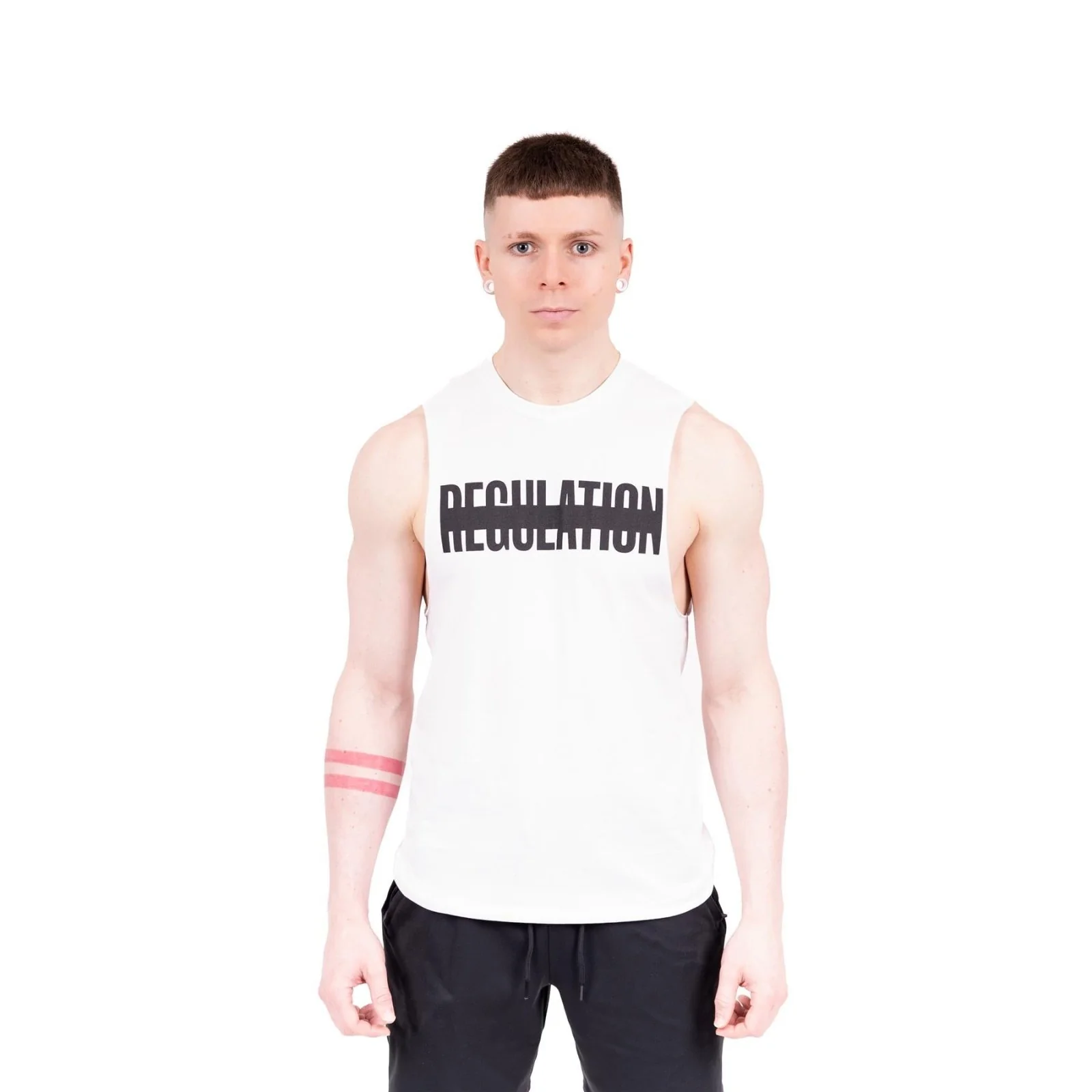 REGULATION Drop Arm Tank, White