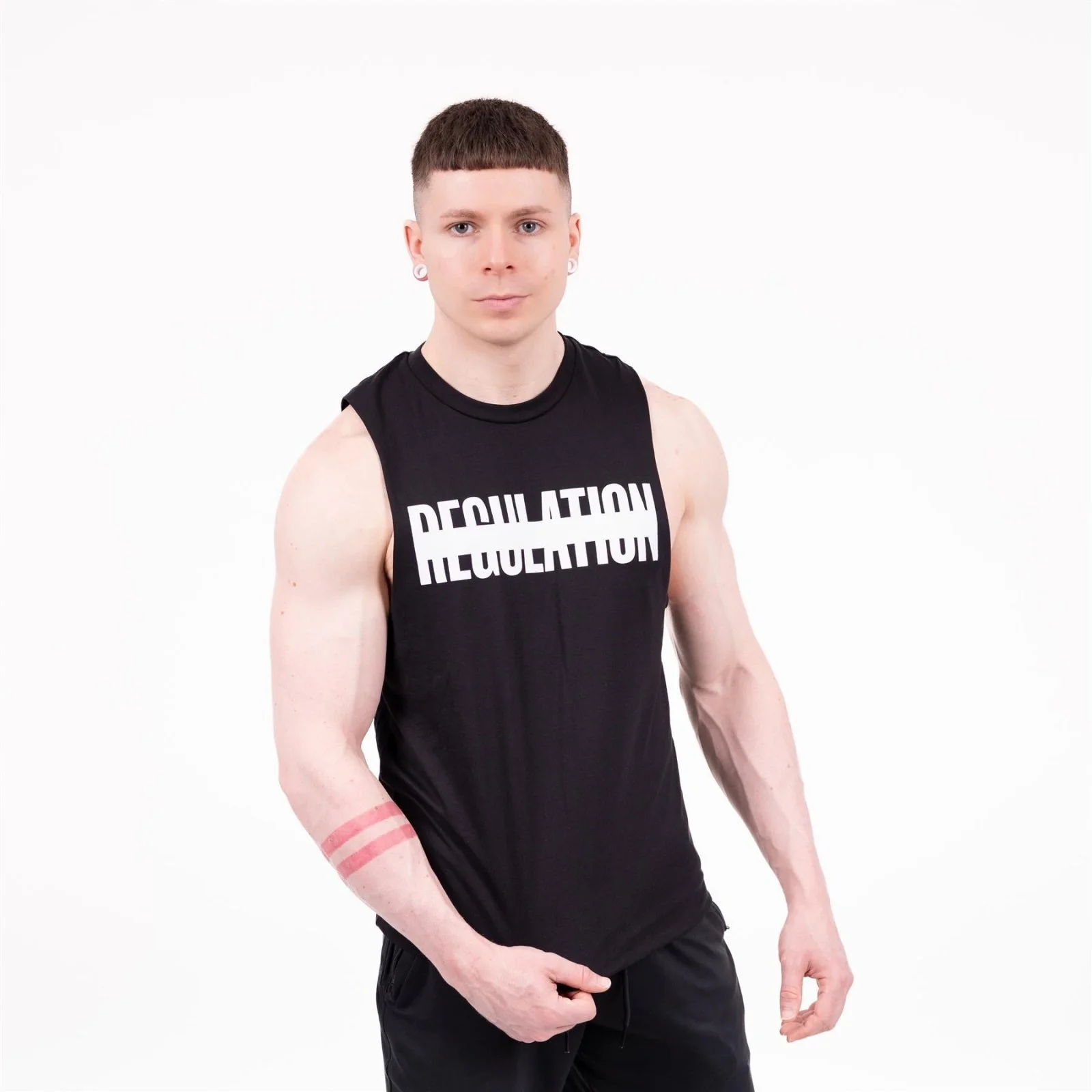 REGULATION Drop Arm Tank, Black - Image 4