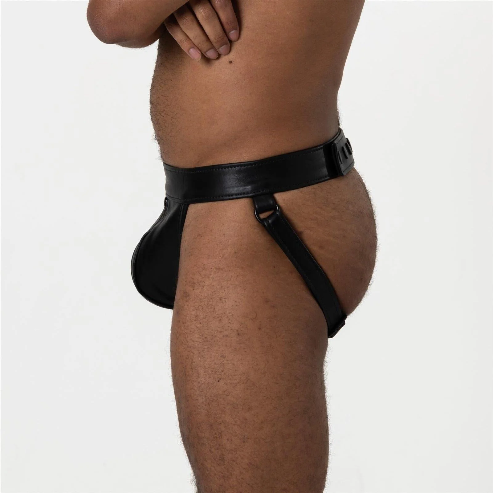 Ramrod Leather Zipper Jock - Image 2