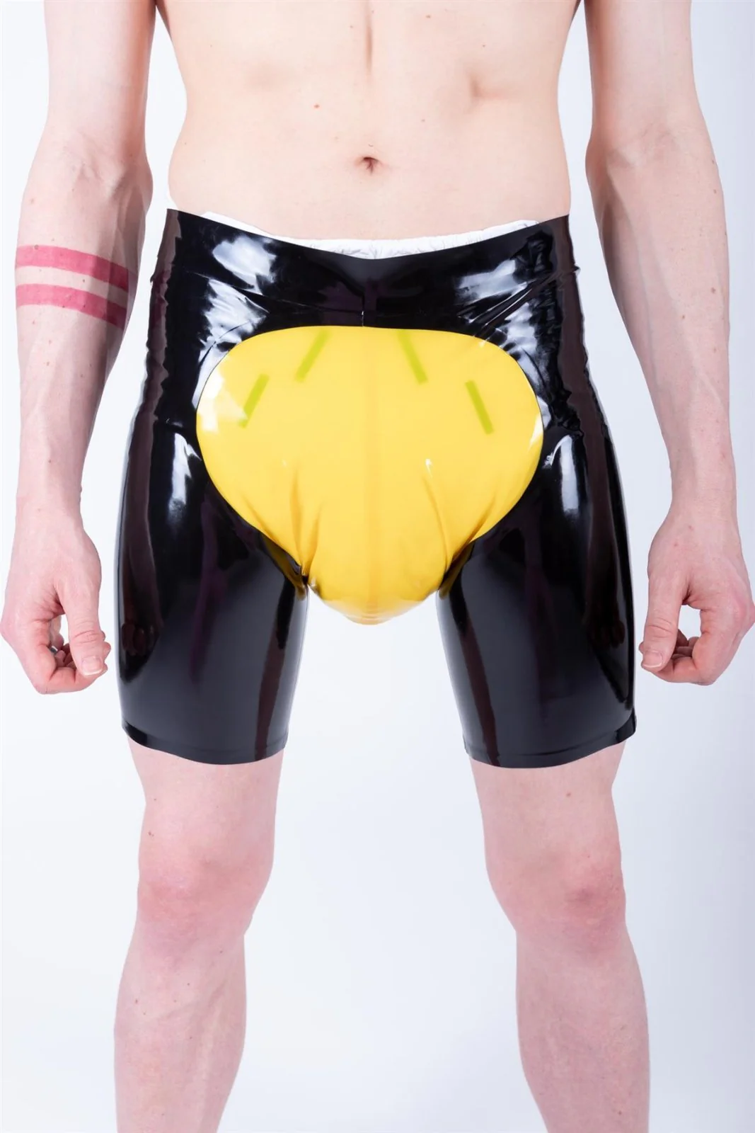 FIL-ABL - Rubber Shorts, Black/Semi-trans yellow - Image 4