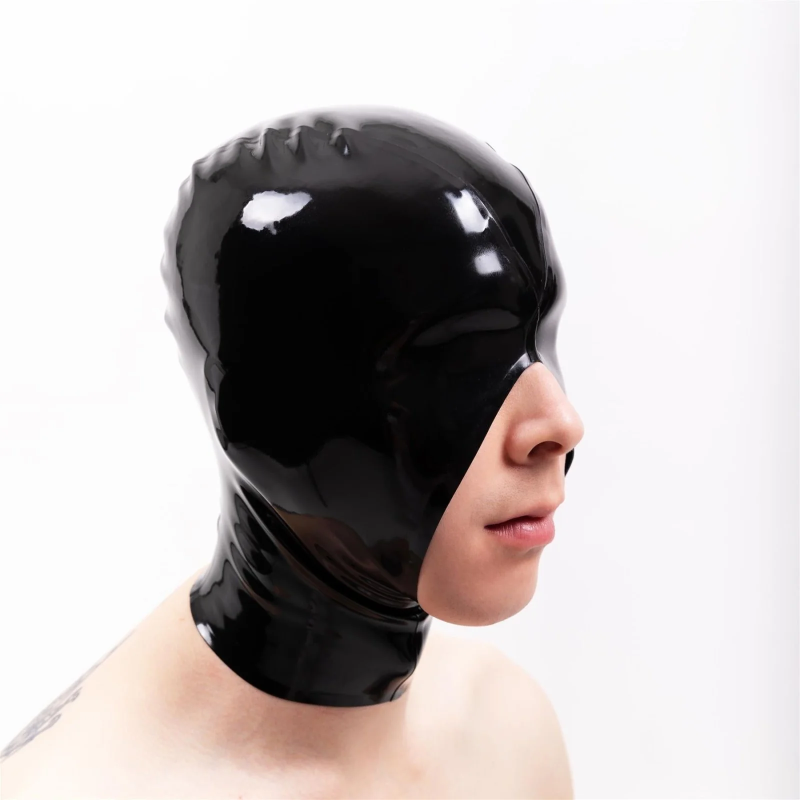 Rubber Cocksucker Hood, Open Face, No Eyes - Image 2