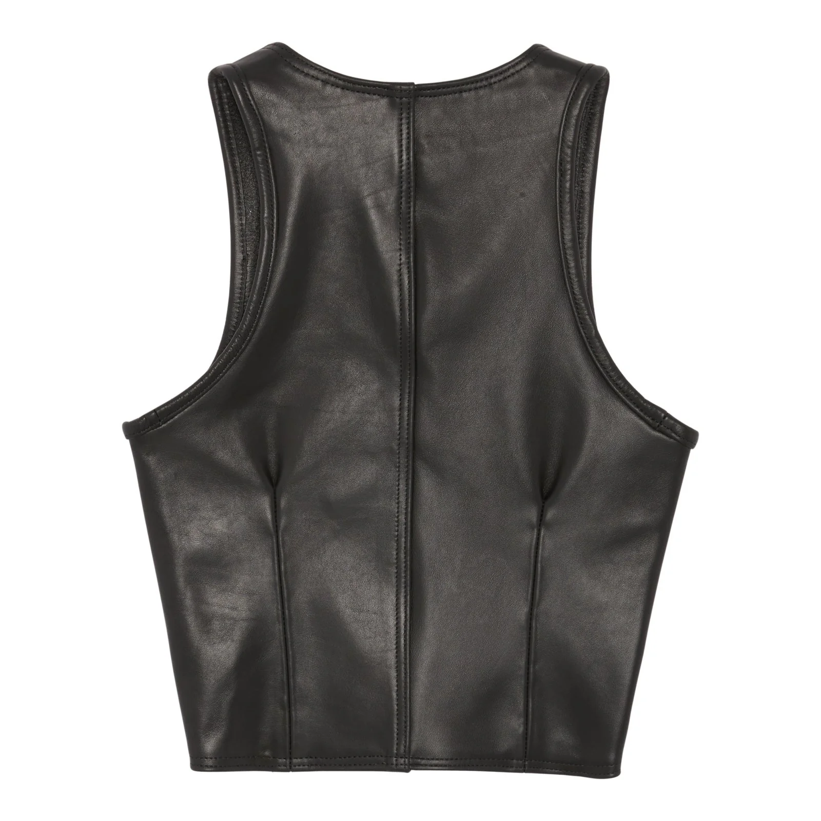 Hardtail Leather Waistcoat - Image 3