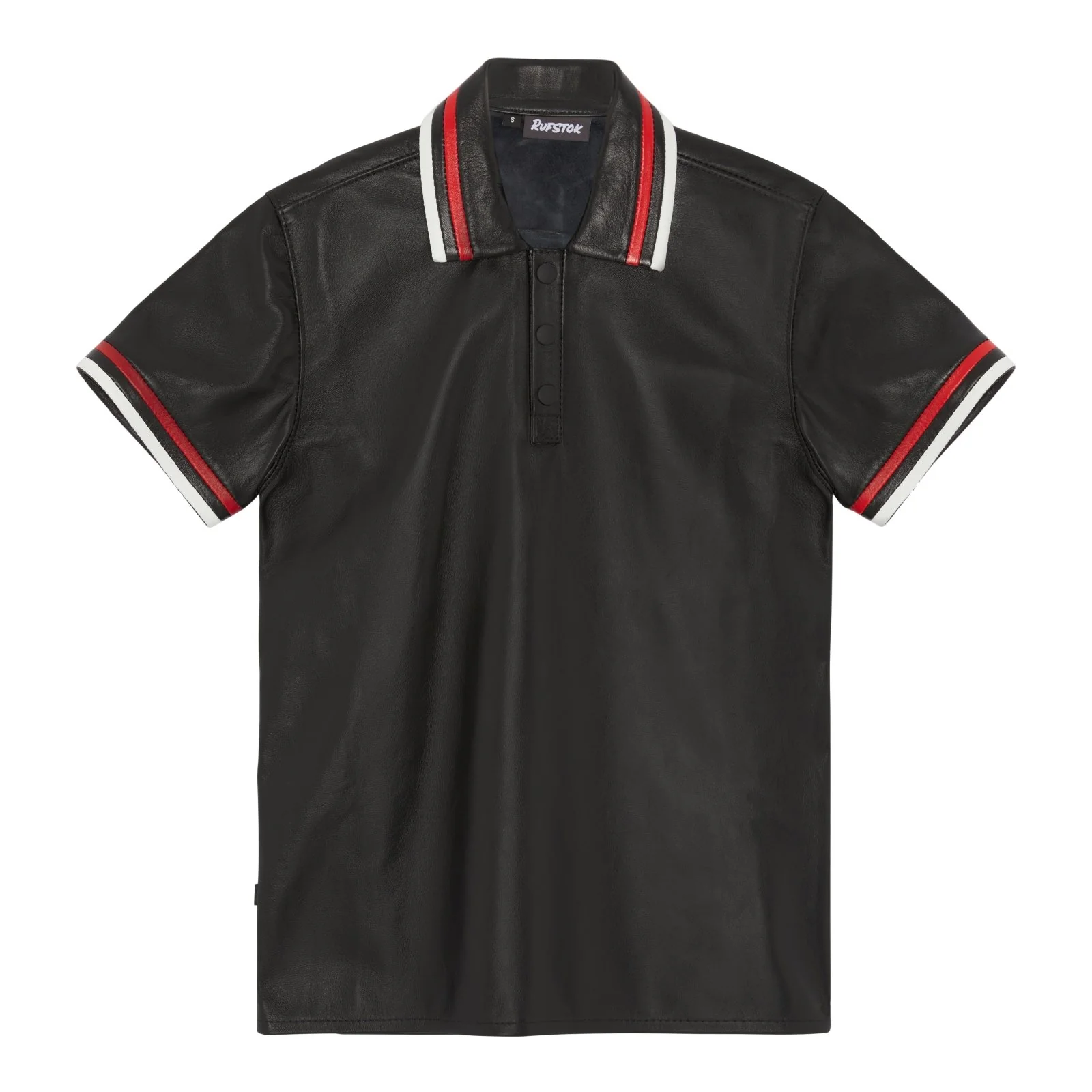 Buckholt Leather Polo Shirt - Image 2