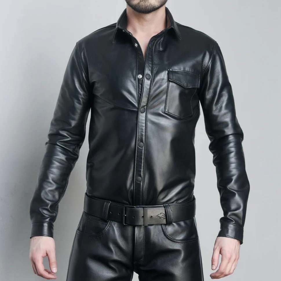 Omaha Leather Shirt - Image 4