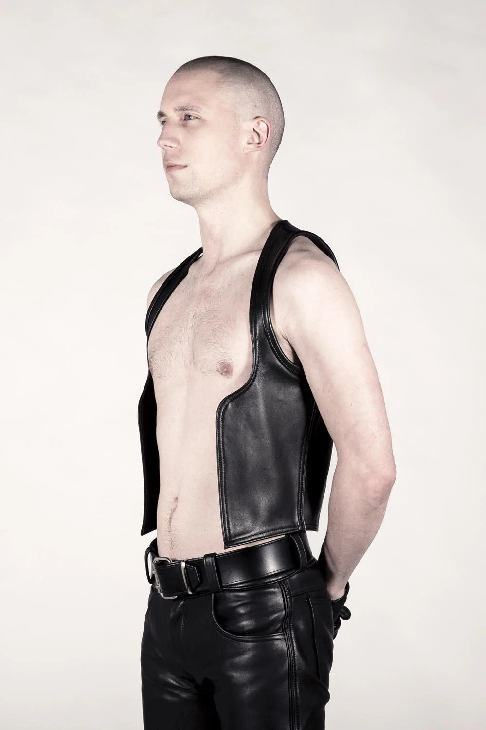 Riser Leather Waistcoat