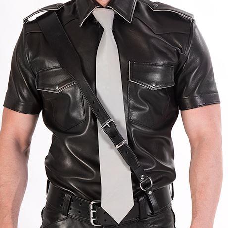 Leather Tie, Classic Cut - Image 2