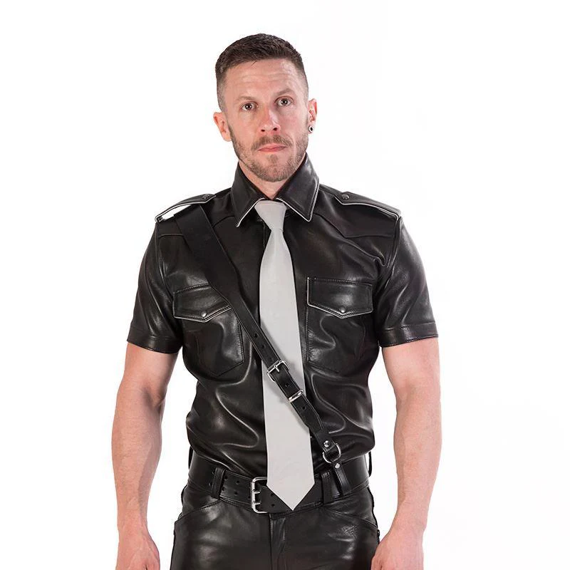 Leather Tie, Classic Cut - Image 4