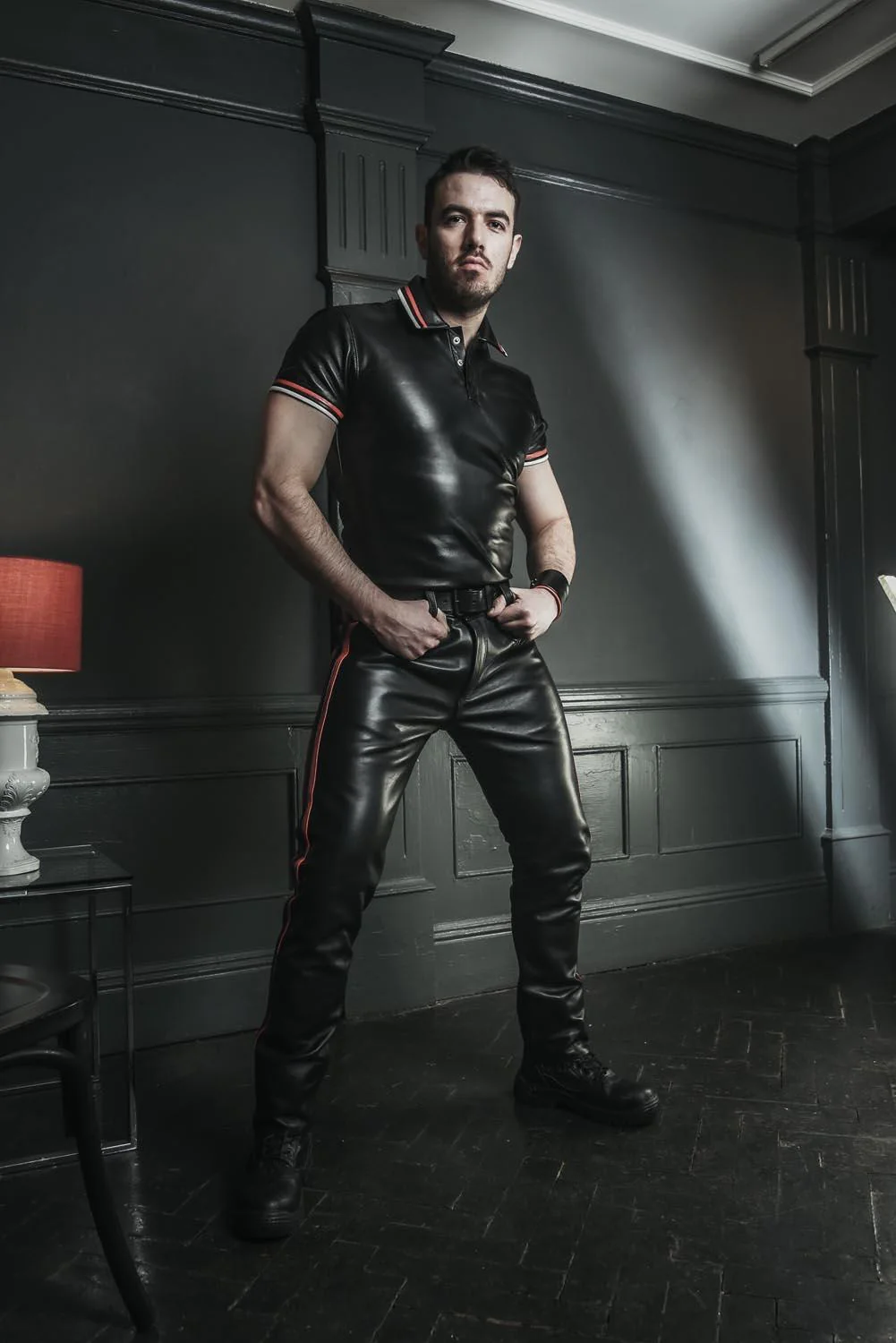 Lineback Leather Jeans, Regular Fit // Made to Order - Image 5