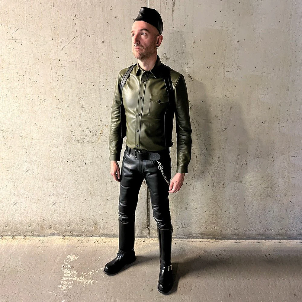 Omaha Leather Shirt // Made to order - Image 10
