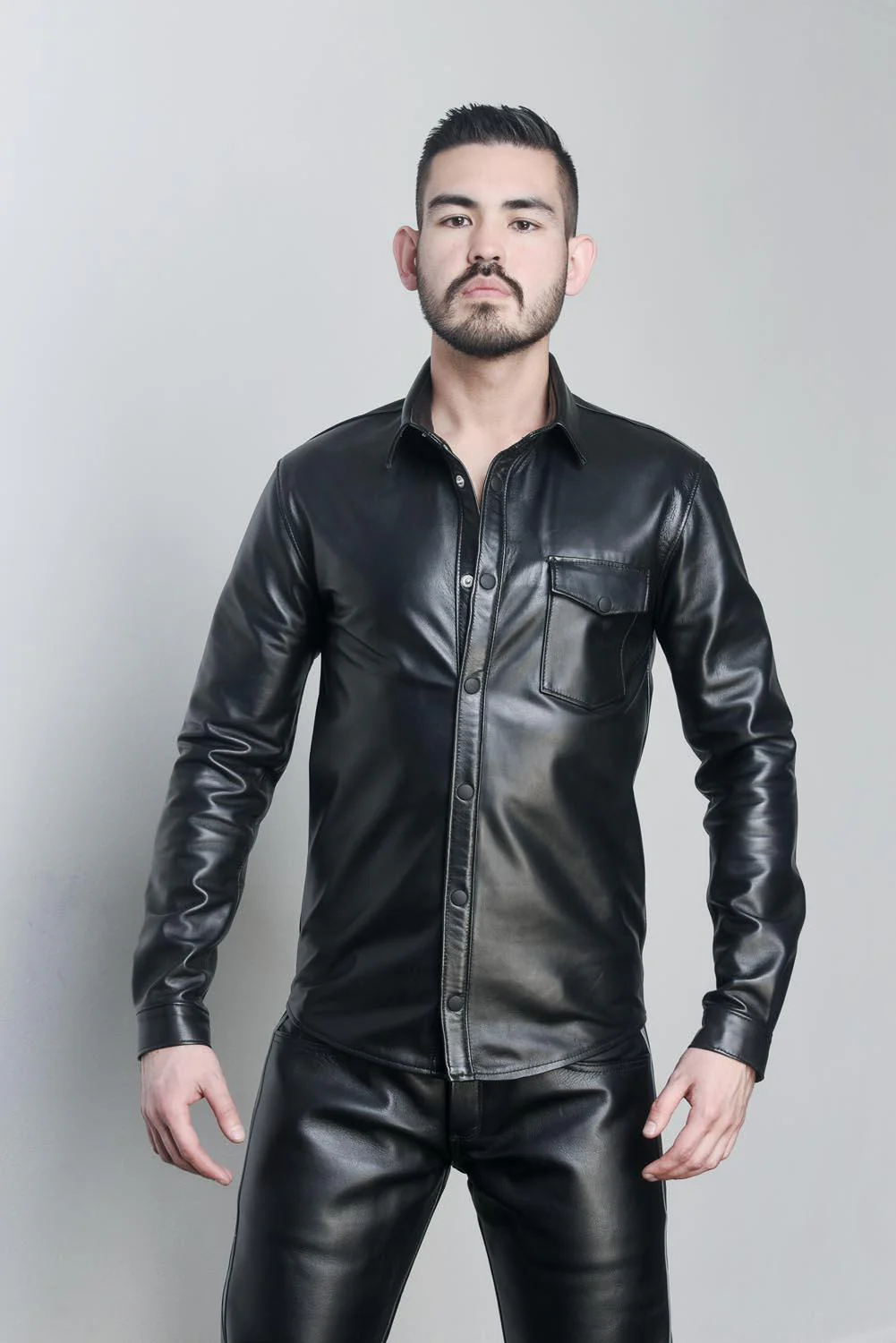 Omaha Leather Shirt // Made to order - Image 8