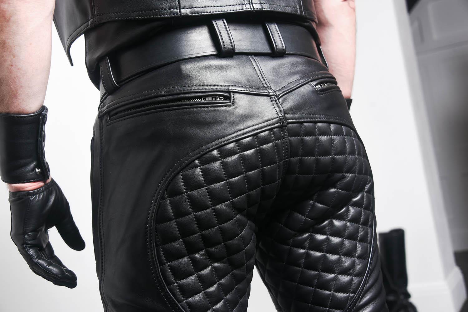 Longhorn Leather Jeans - Image 4