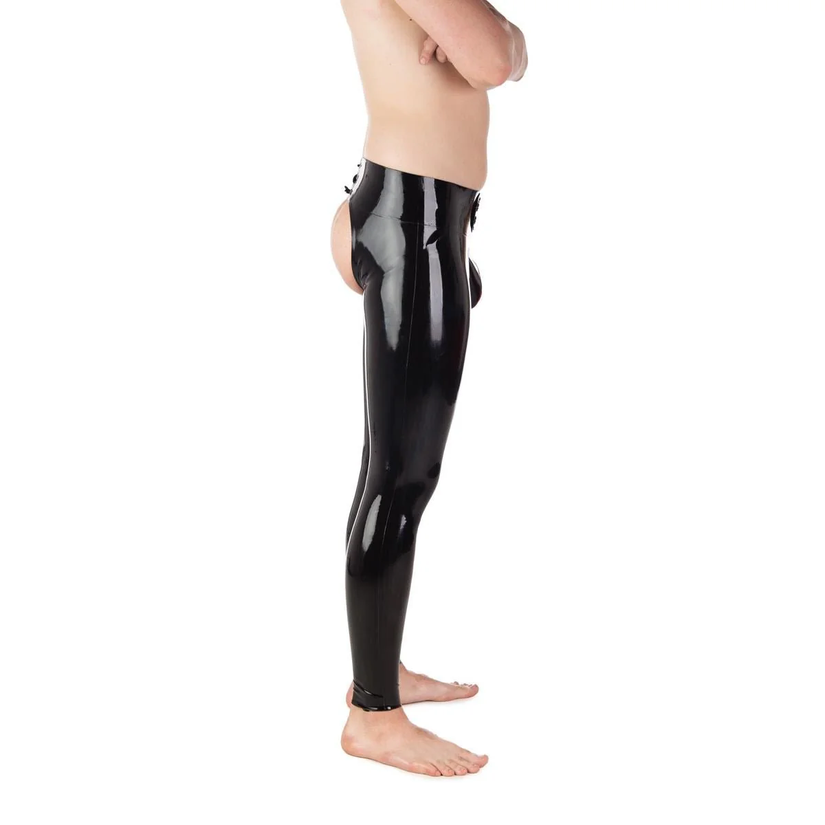 Rubber Skin Chaps, Black - Image 3