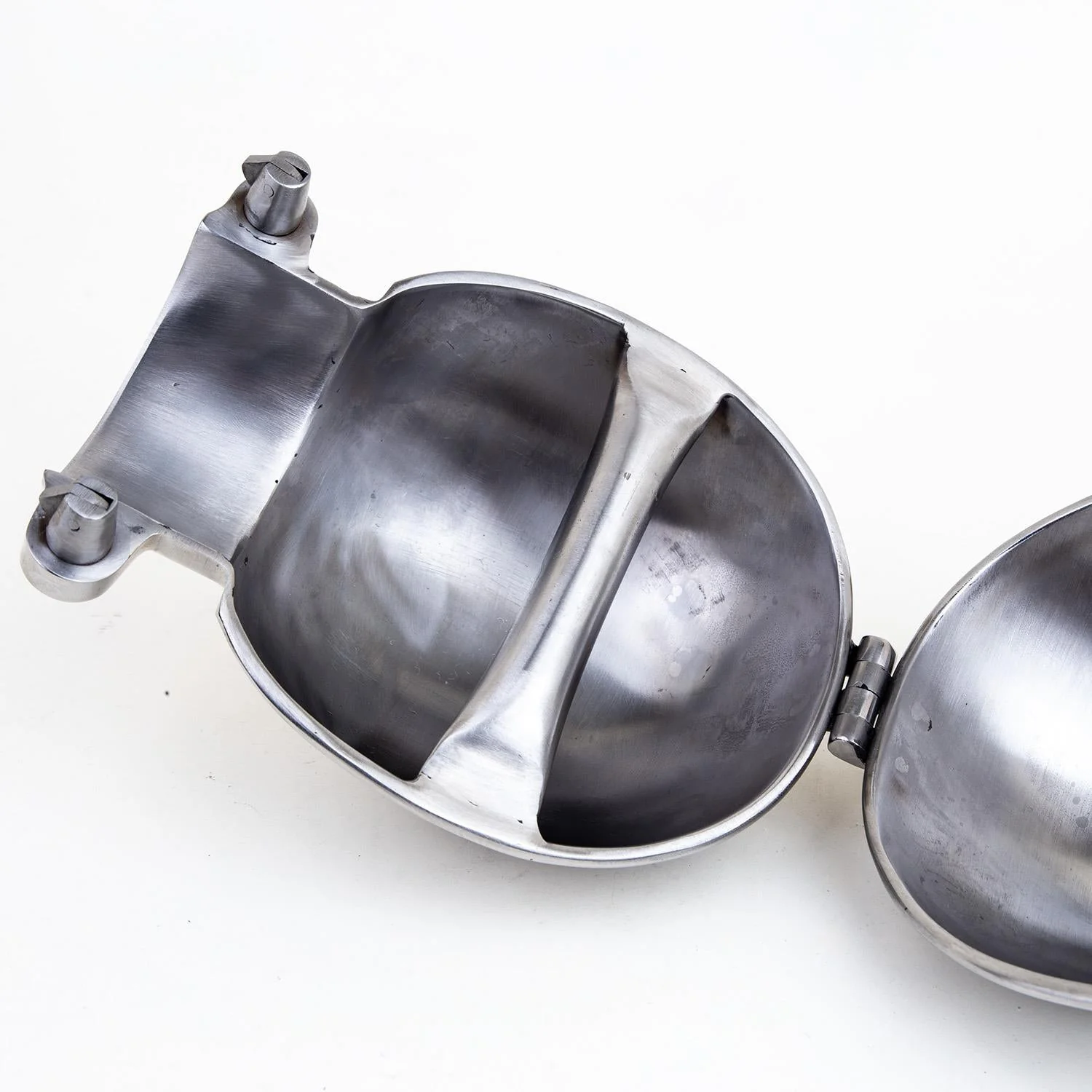 Stainless Steel Ball Mitts - Snap Shut Locks & Grab Handle - Image 7