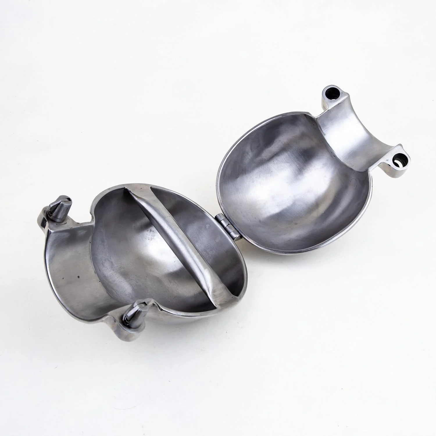 Stainless Steel Ball Mitts - Snap Shut Locks & Grab Handle - Image 8