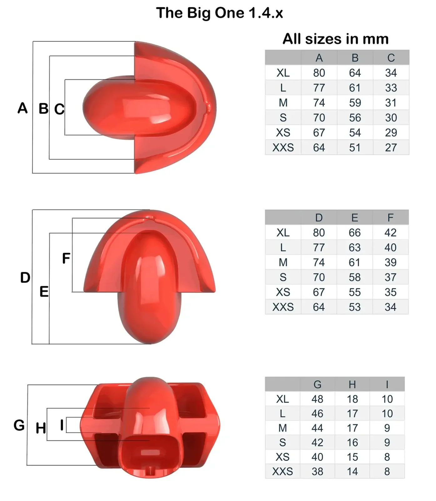 Silencilicone "The Big One", Intense Moulded Gag, Red - Image 7