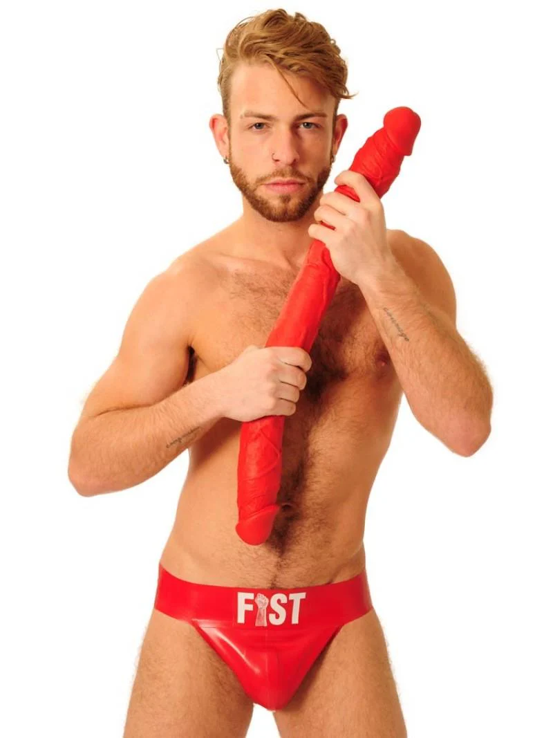 Stretch Double Dildo, Red - Image 2