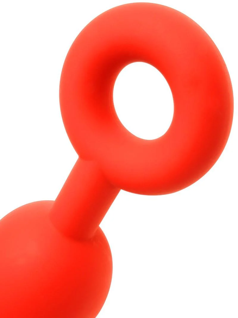 Stretch Eggs, Red Silicone Anal Eggs - Image 3