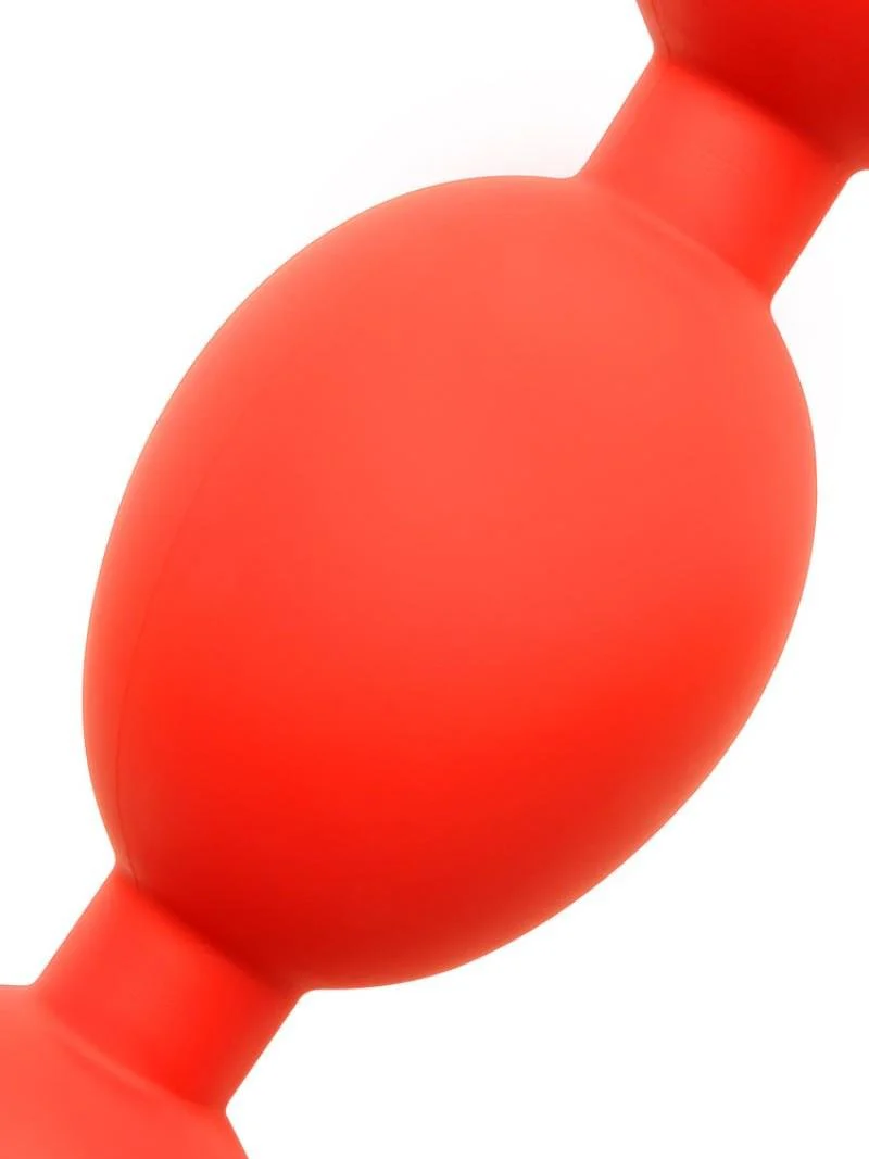 Stretch Eggs, Red Silicone Anal Eggs - Image 6