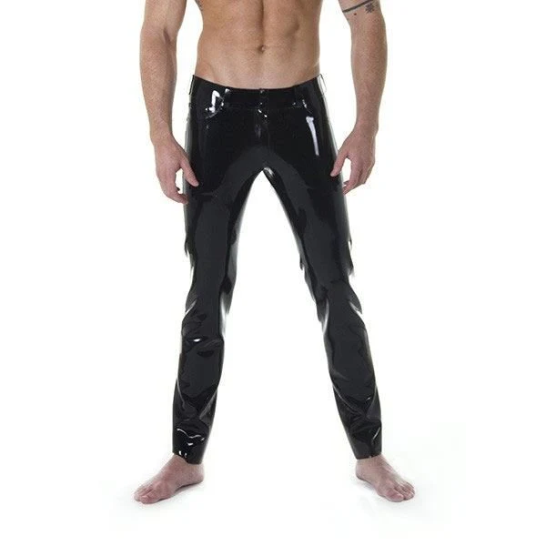 Low-Rise Rubber Jeans // Made to order