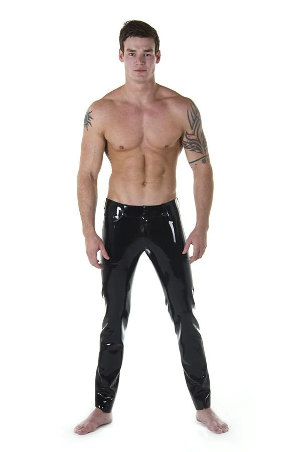 Low-Rise Rubber Jeans // Made to order - Image 3