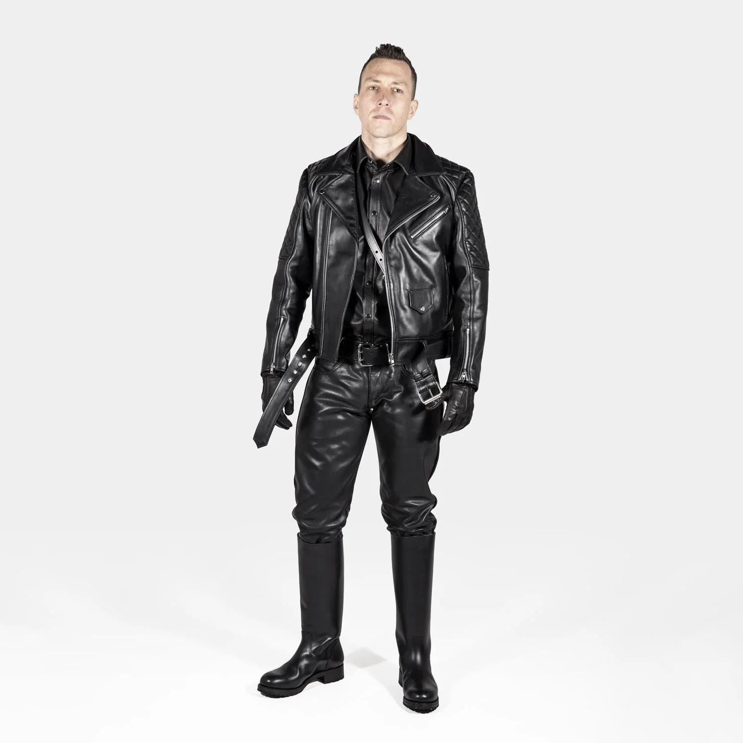 Holstein Regular Fit Leather Jeans // Made to Order - Image 2