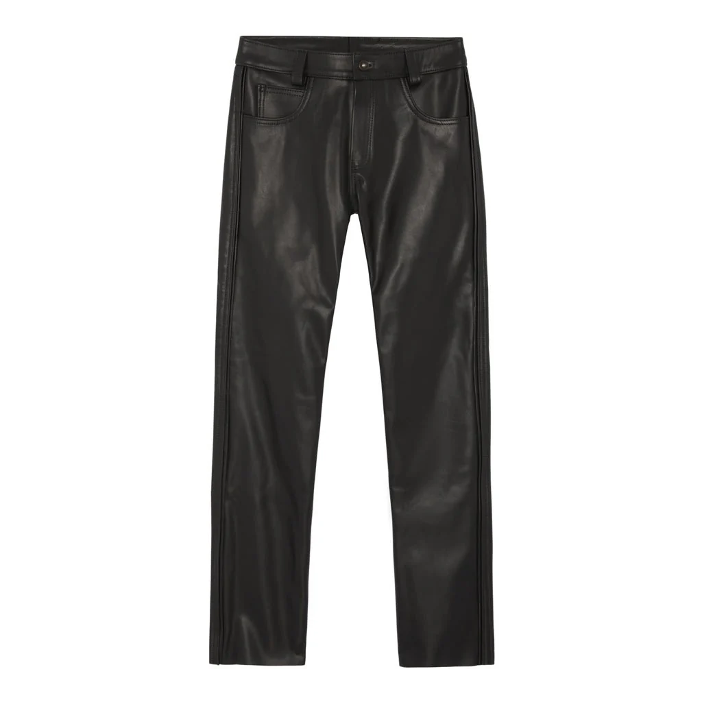 Holstein Regular Fit Leather Jeans // Made to Order - Image 8
