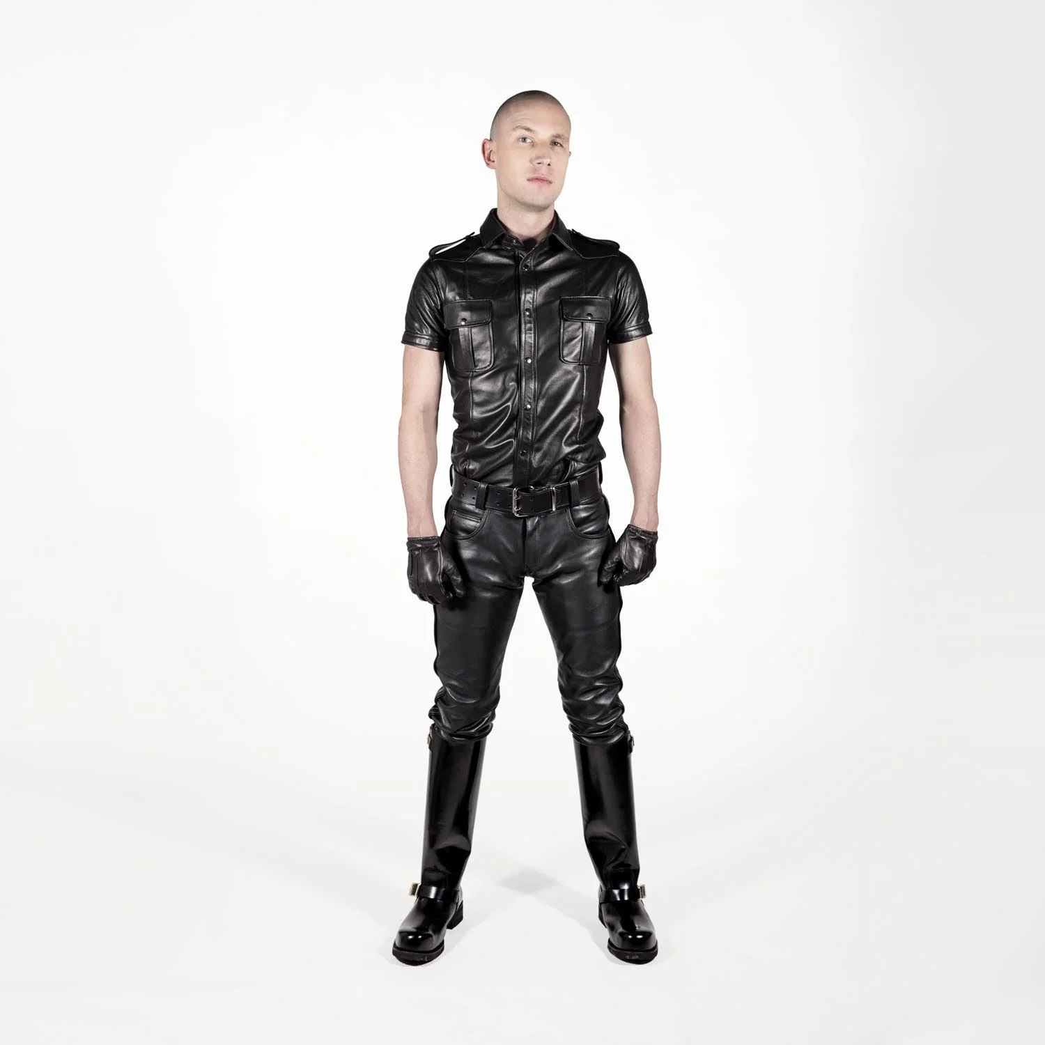 Holstein Slim Fit Leather Jeans // Made to Order - Image 4