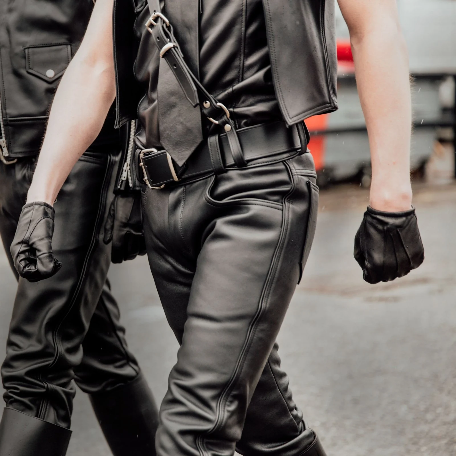 Holstein Slim Fit Leather Jeans // Made to Order - Image 5