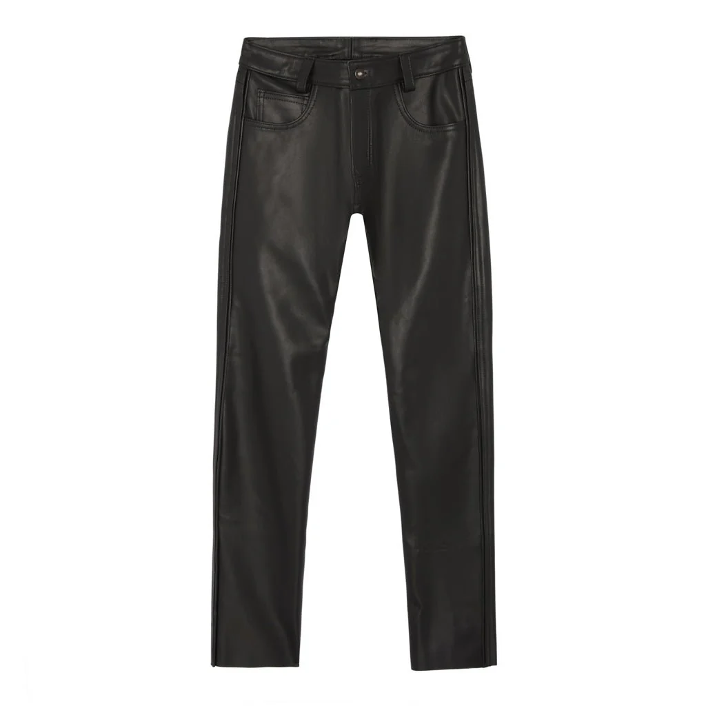 Holstein Slim Fit Leather Jeans // Made to Order - Image 9